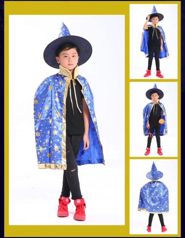 BLUE cloak with hat  set