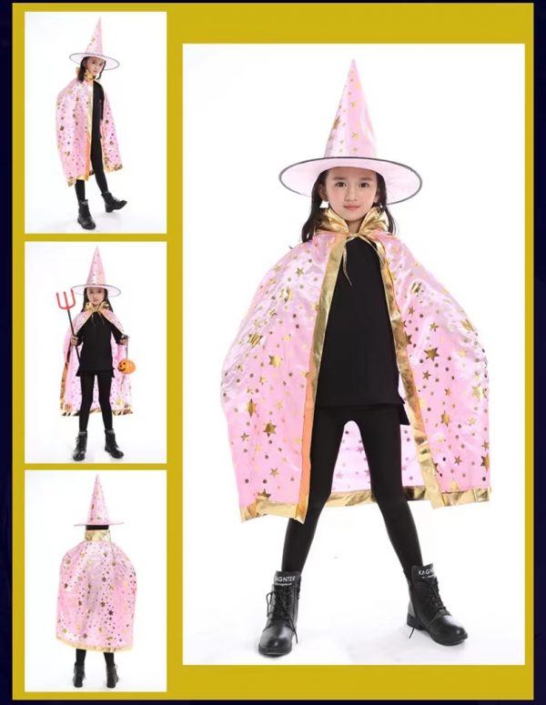 PINK cloak with hat set