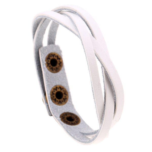 BRAIDED LEATHER BRACELET - Image 4