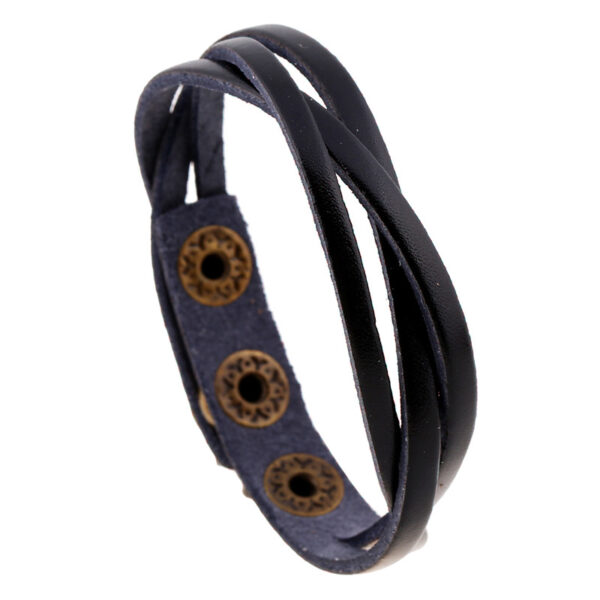 BRAIDED LEATHER BRACELET - Image 5