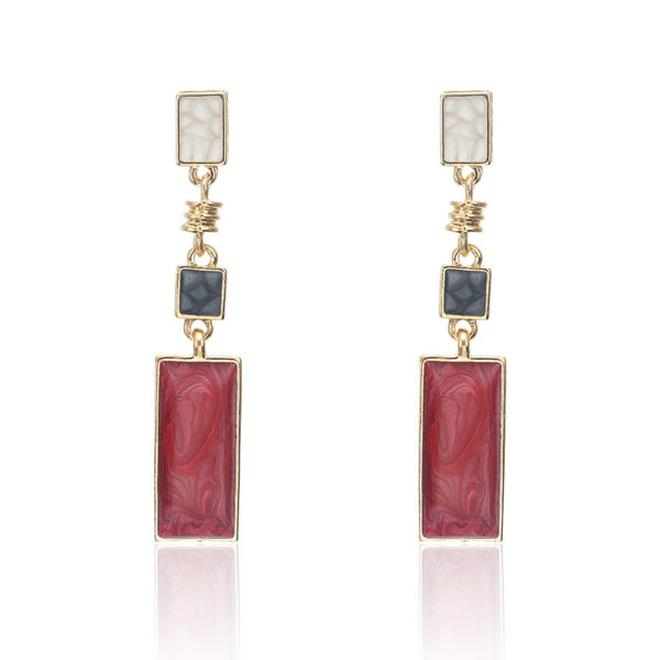 long square earrings