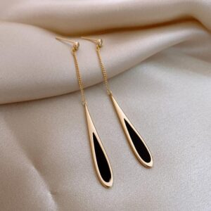 water drop long earrings