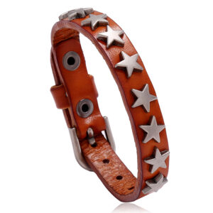 Star Leather Bracelet