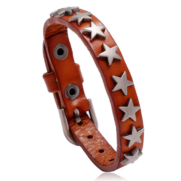 Star Leather Bracelet