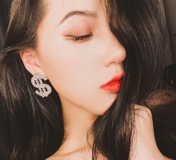 Dollar Diamond Earrings - Image 2