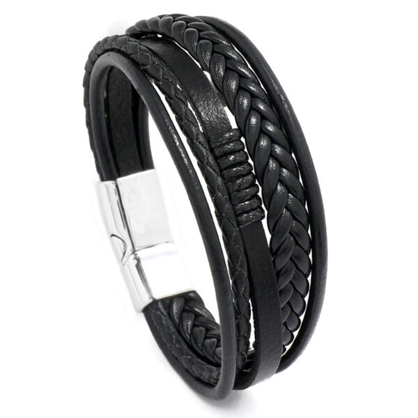 Braided Leather Bracelet - Image 2